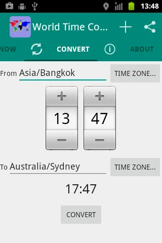 World Time Zone Converter | Indus Appstore | Screenshot