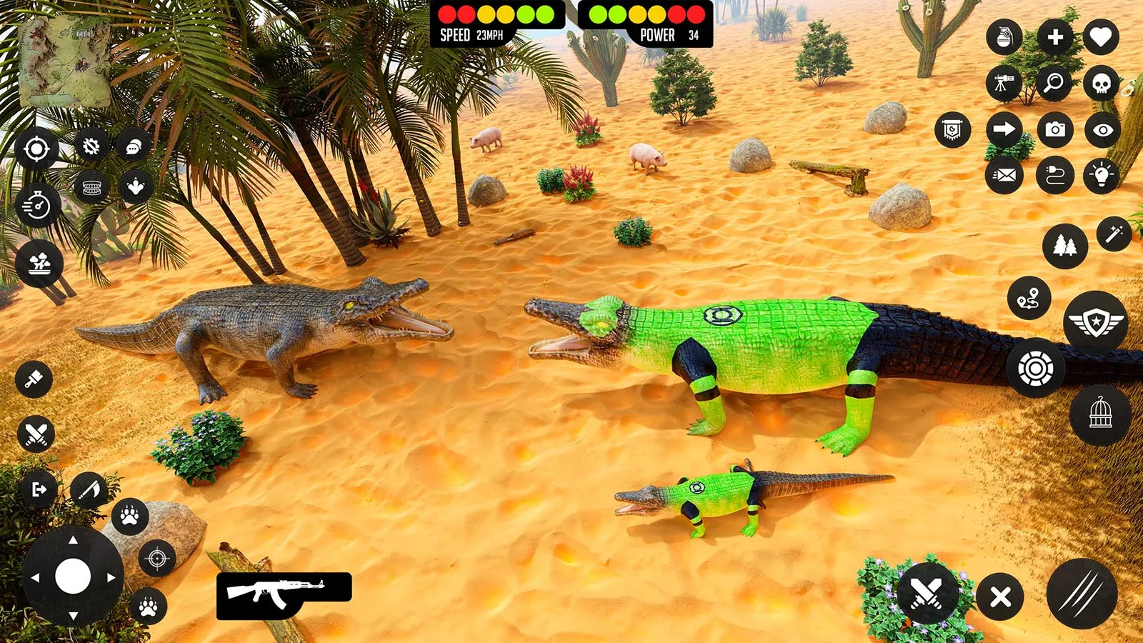 Crocodile Games Animal Sim 3D | Indus Appstore | Screenshot