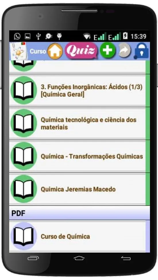 Curso de Química (português) | Indus Appstore | Screenshot