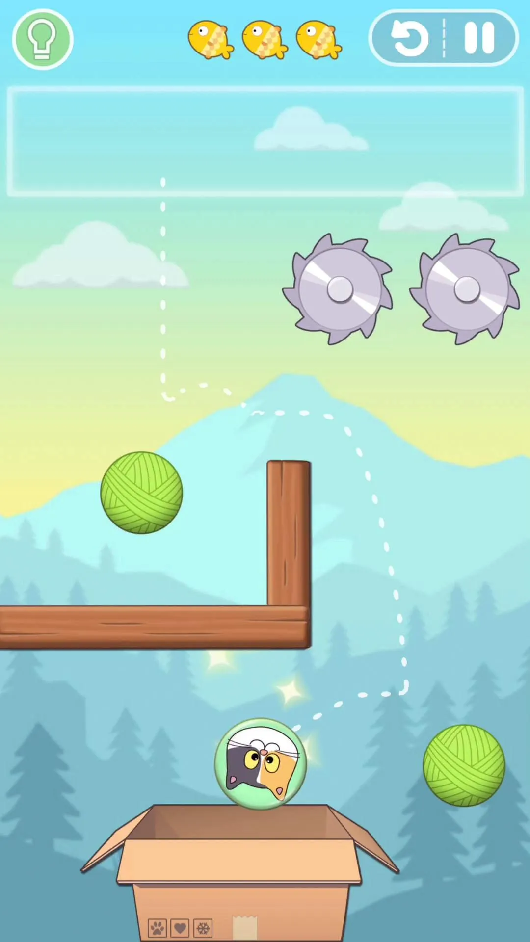 Cat Bounce - Physics Puzzles | Indus Appstore | Screenshot