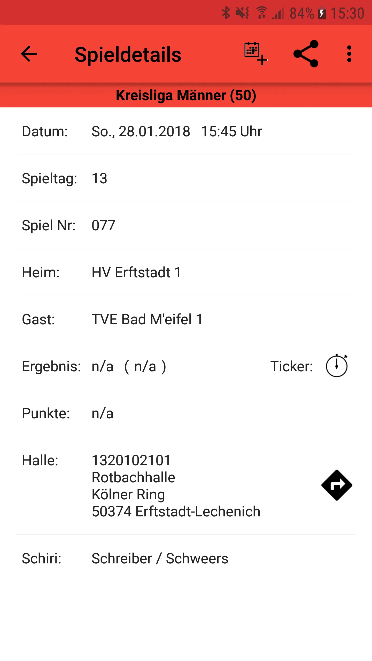 TVE Bad Münstereifel Handball | Indus Appstore | Screenshot