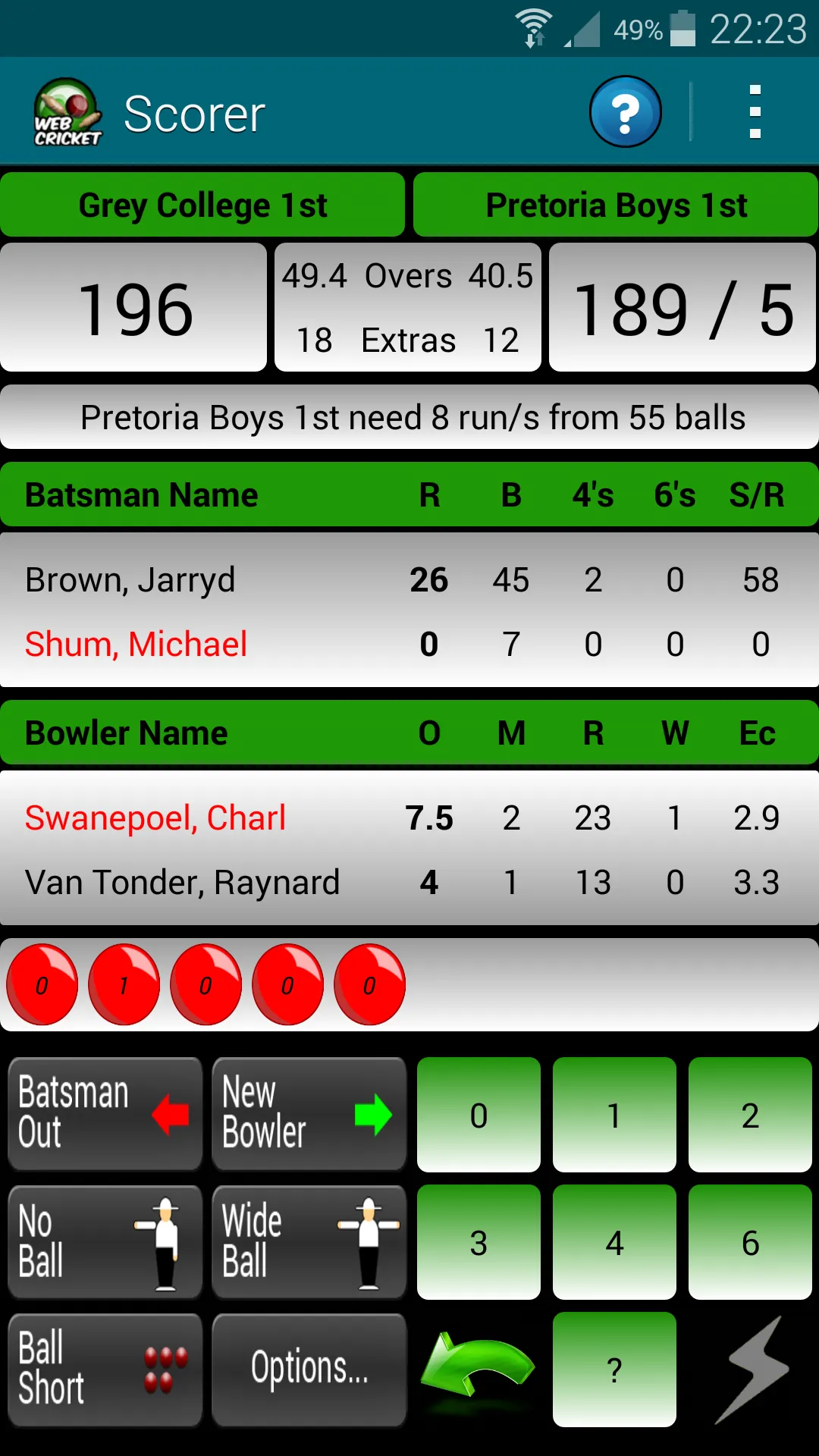 WebCricket | Indus Appstore | Screenshot