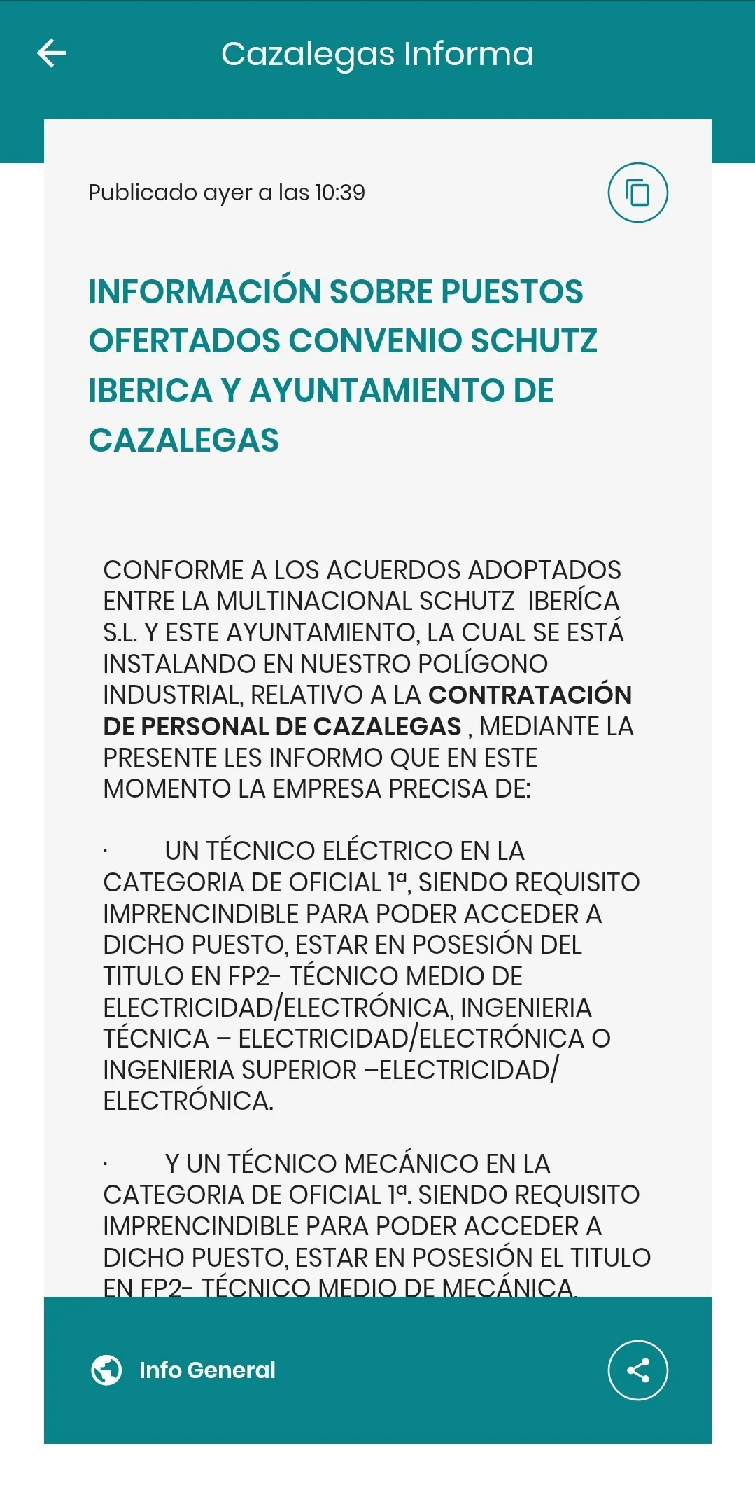 Cazalegas Informa | Indus Appstore | Screenshot