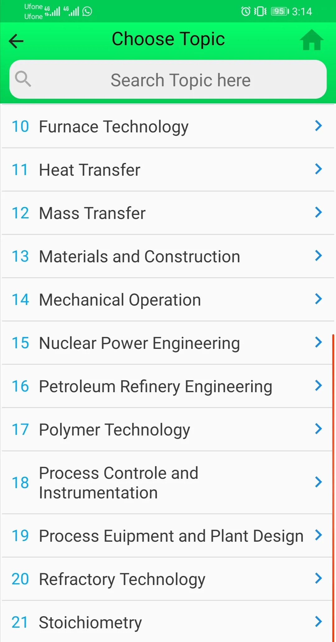 Chemical Engineering MCQs | Indus Appstore | Screenshot