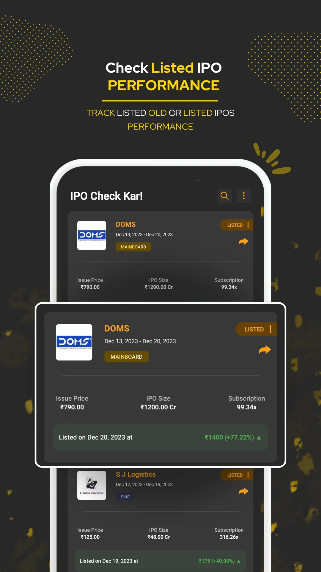 IPO Check Kar - GMP Sub & News | Indus Appstore | Screenshot