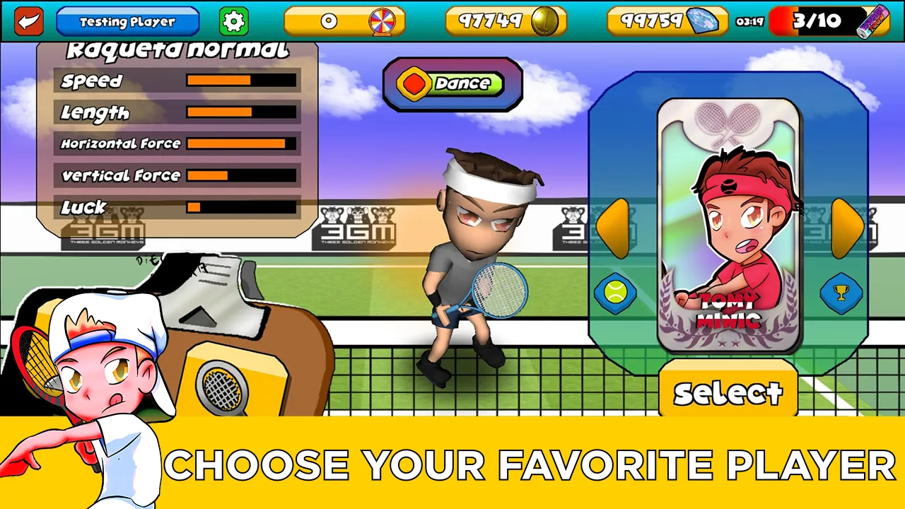 Toons Tennis Super Smash | Indus Appstore | Screenshot