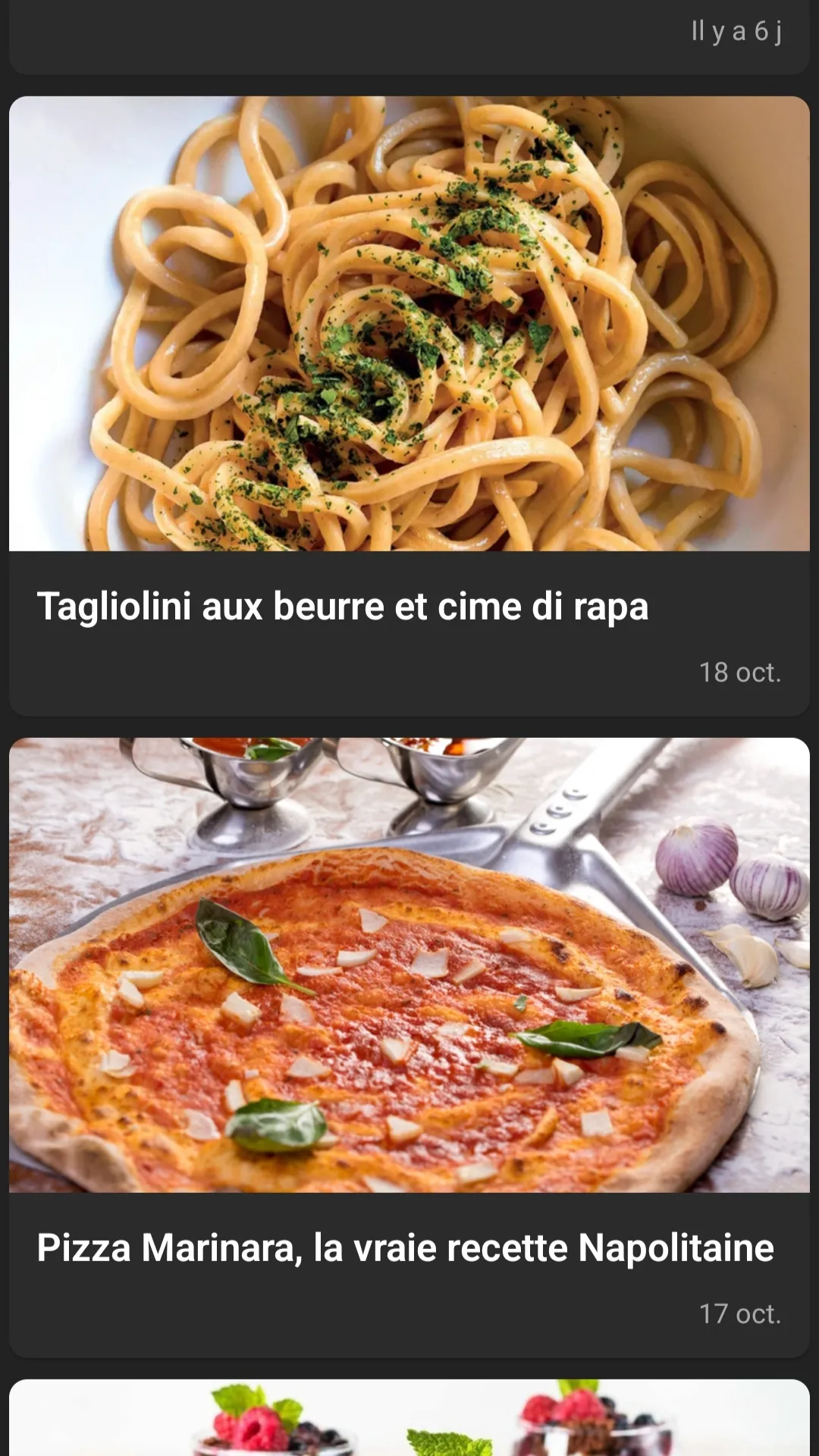 Recettes Italiennes | Indus Appstore | Screenshot