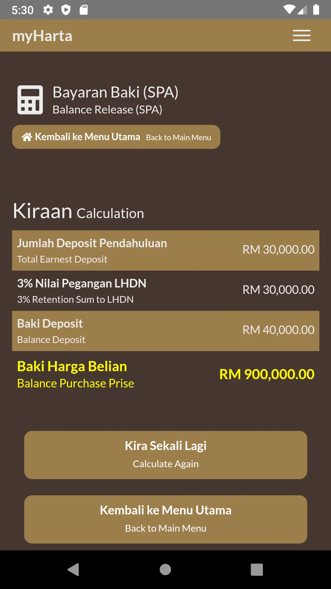 myHarta - Kalkulator Harta | Indus Appstore | Screenshot