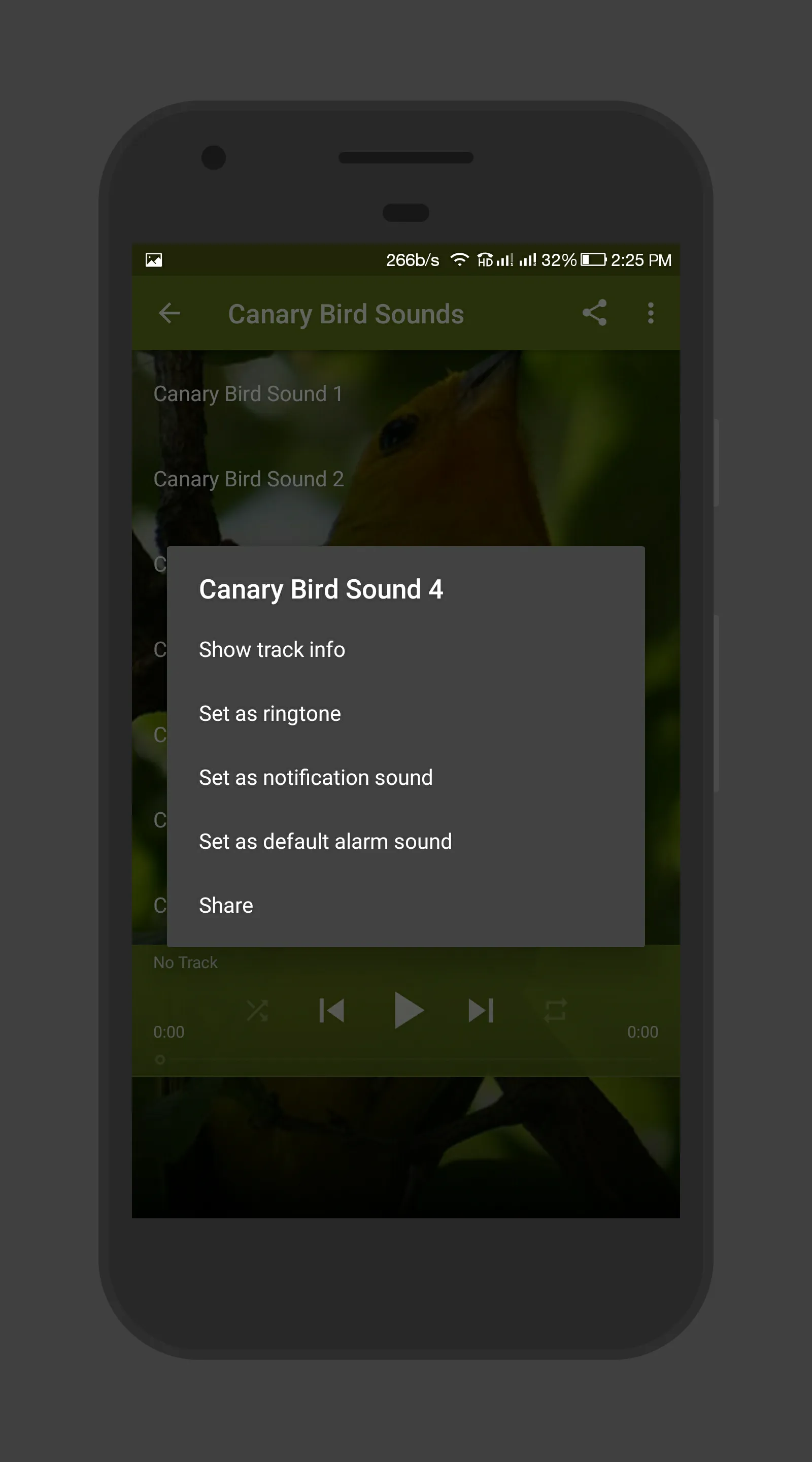 Canary Bird Sounds | Indus Appstore | Screenshot