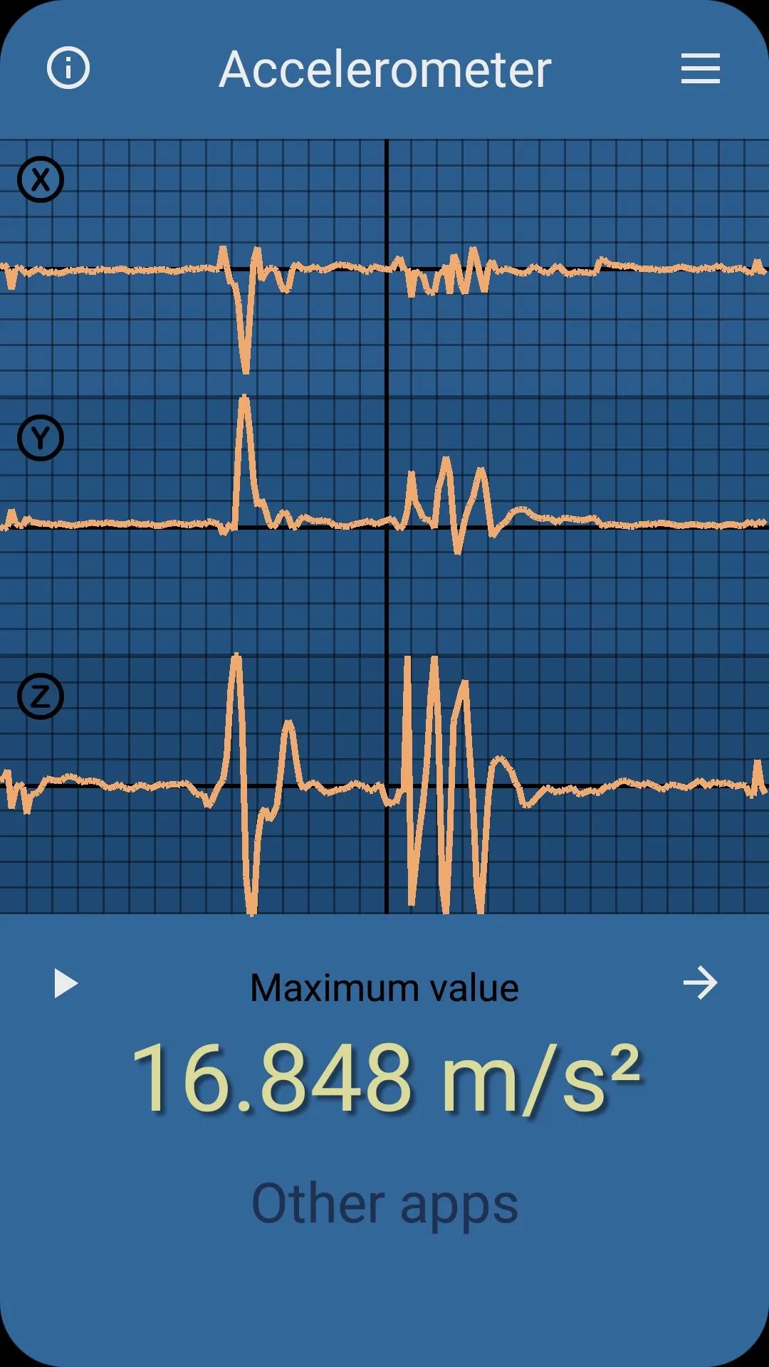 Accelerometer | Indus Appstore | Screenshot