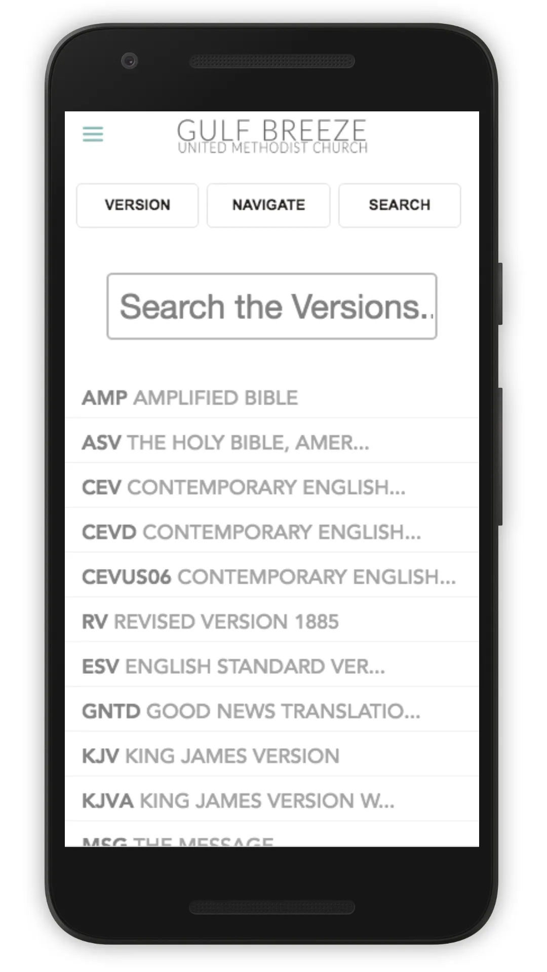 Gulf Breeze UMC | Indus Appstore | Screenshot