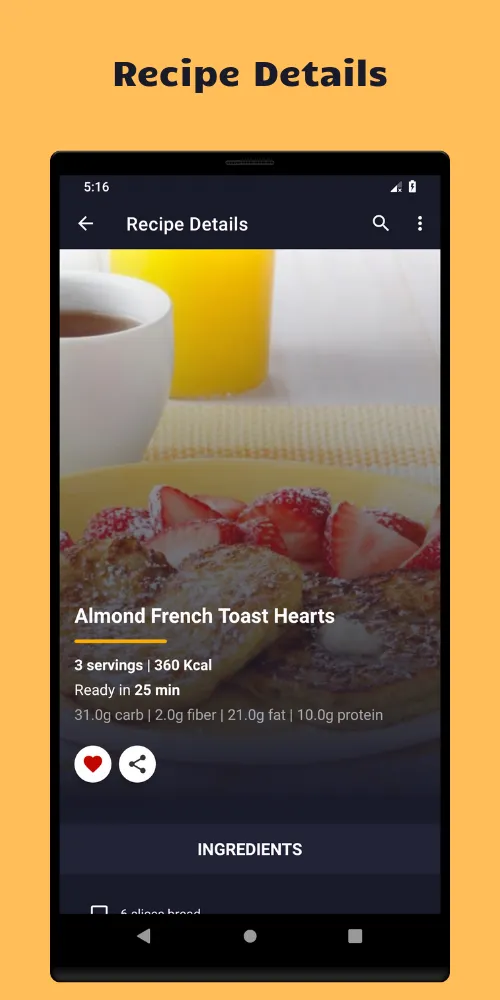 Toast-Breakfast Snacks Recipes | Indus Appstore | Screenshot