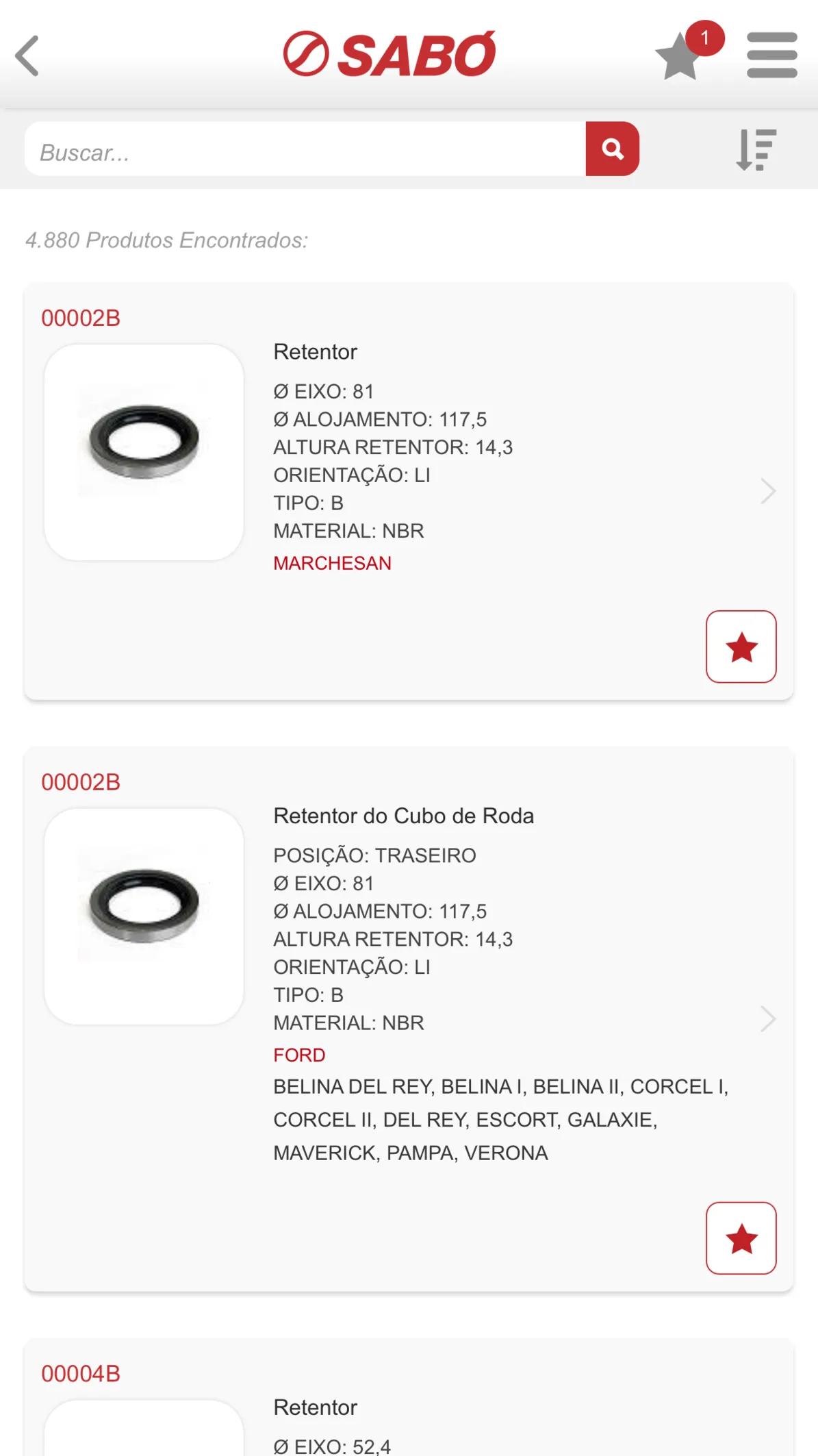 Sabó - Catálogo de Produtos | Indus Appstore | Screenshot