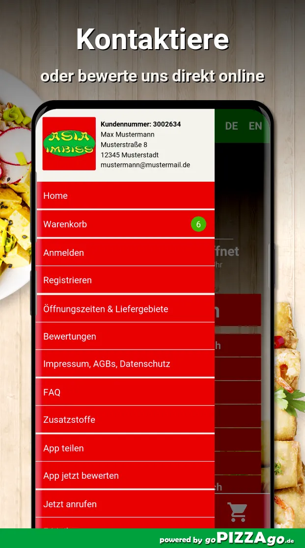 Asia Imbiss Hamburg Barmbek | Indus Appstore | Screenshot