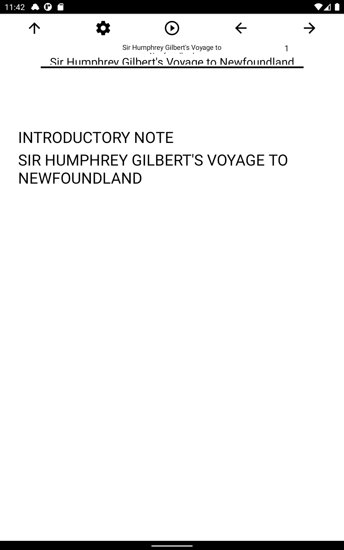 Book, Sir Humphrey Gilbert's V | Indus Appstore | Screenshot