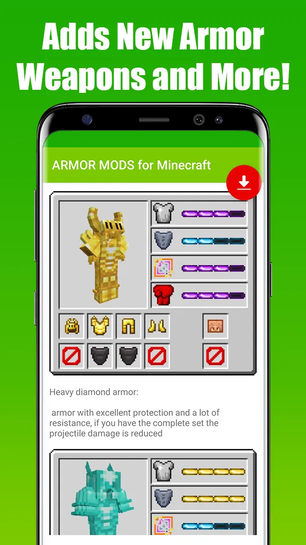 ARMOR MODS for Minecraft | Indus Appstore | Screenshot