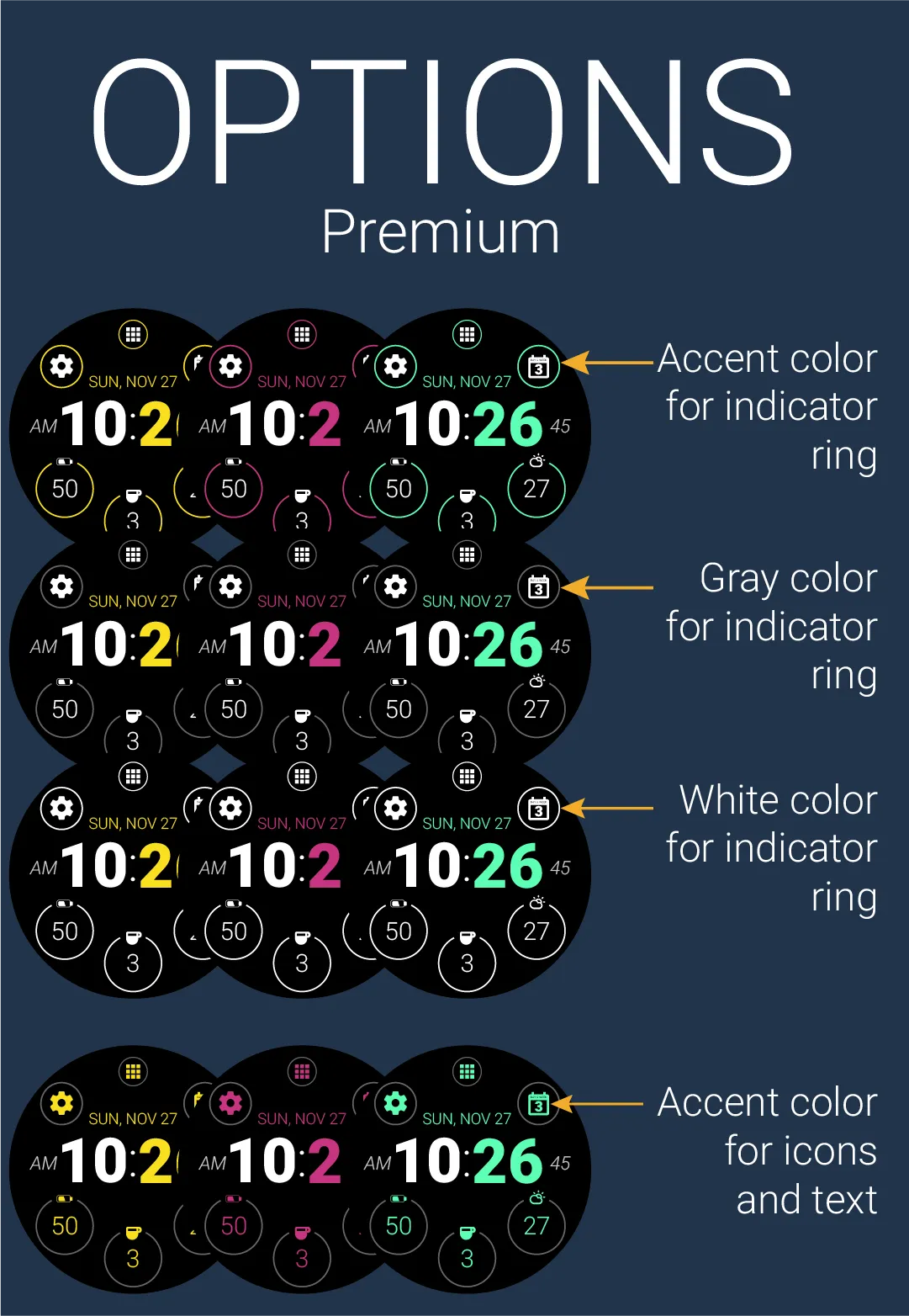 Minimal Watch Face by HuskyDEV | Indus Appstore | Screenshot