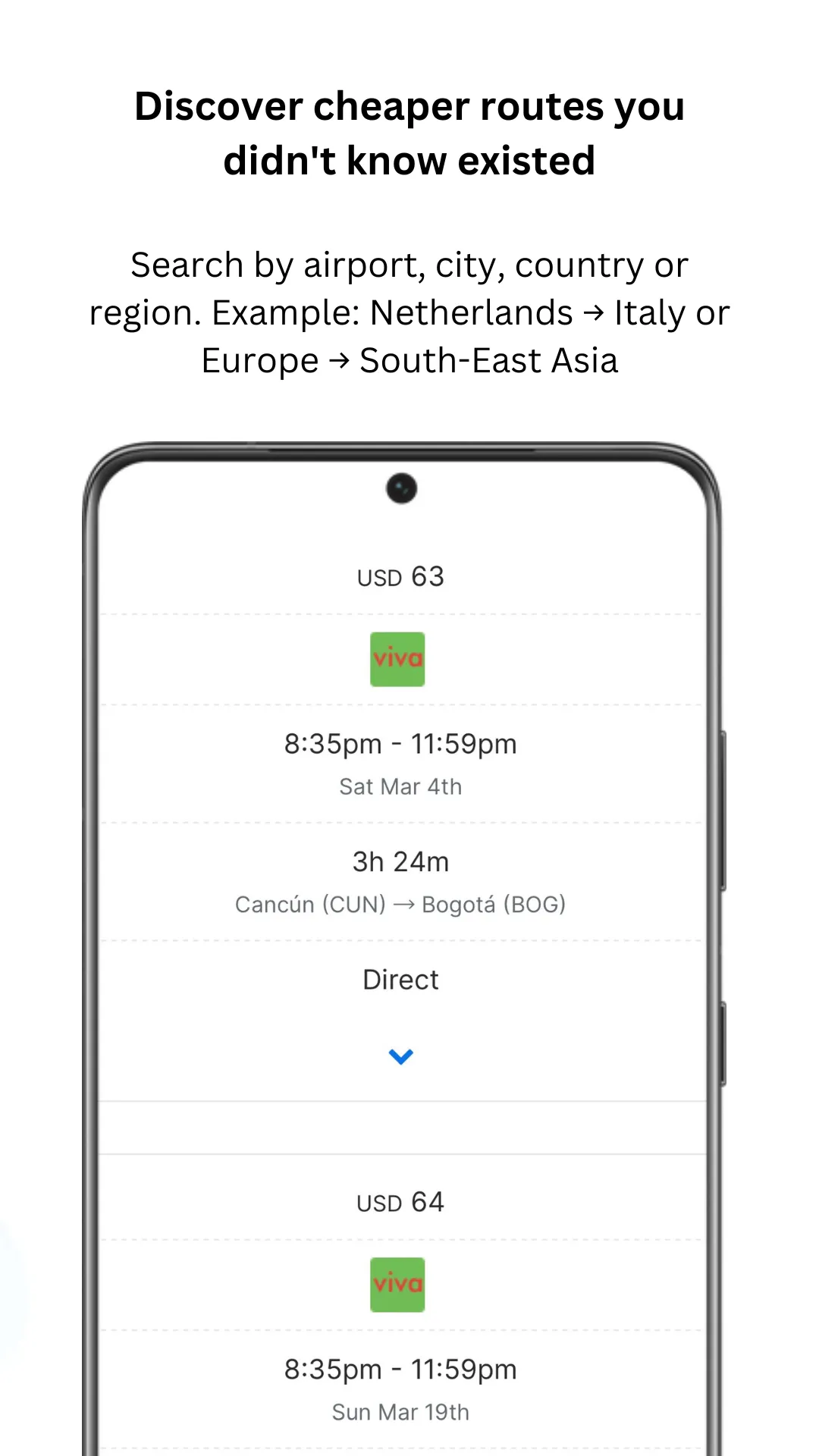 FlightList — One Way Flights | Indus Appstore | Screenshot