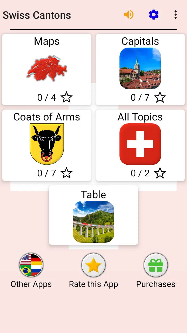 Swiss Cantons - Map & Capitals | Indus Appstore | Screenshot