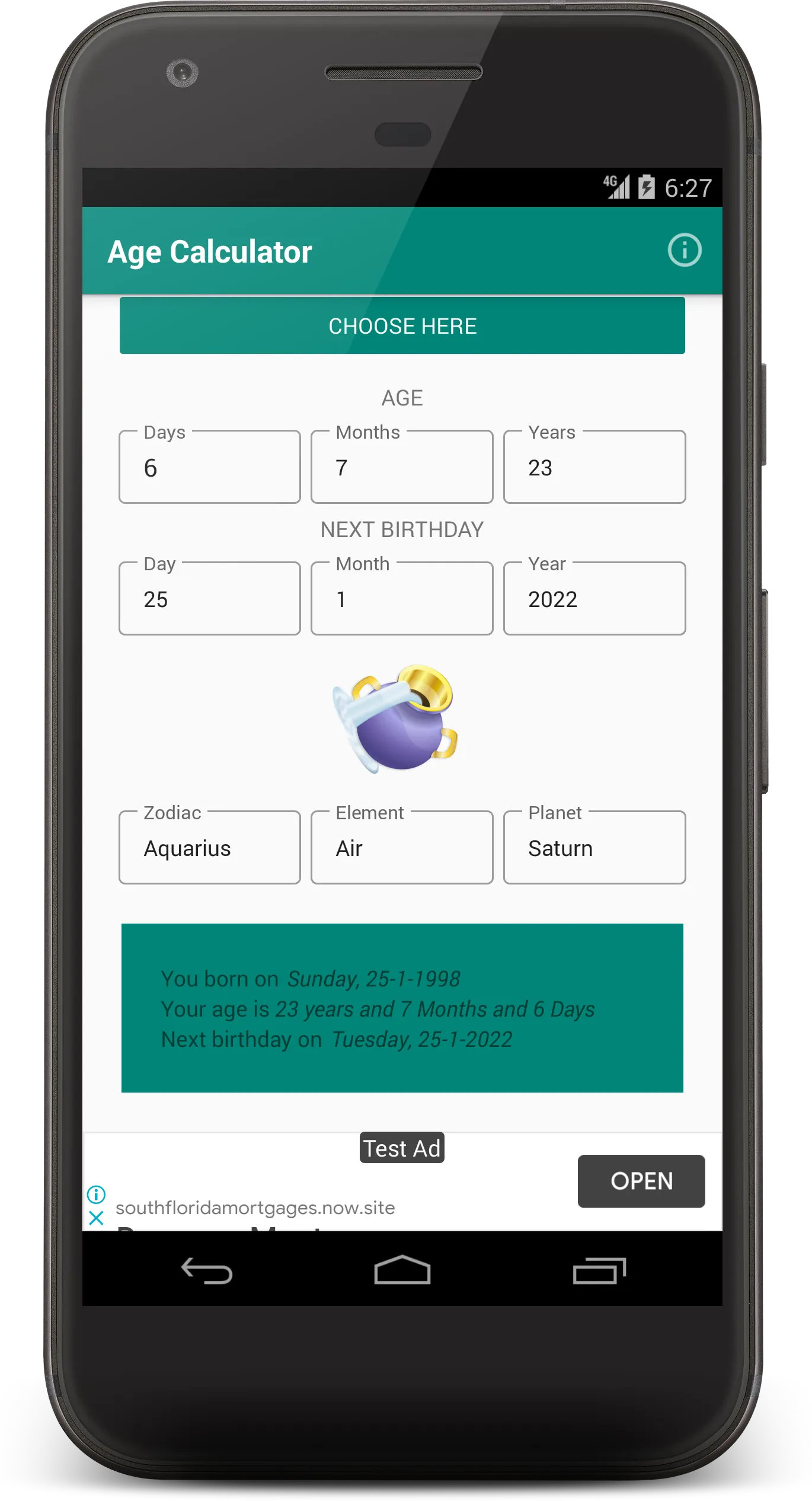 Age Calculator | Indus Appstore | Screenshot