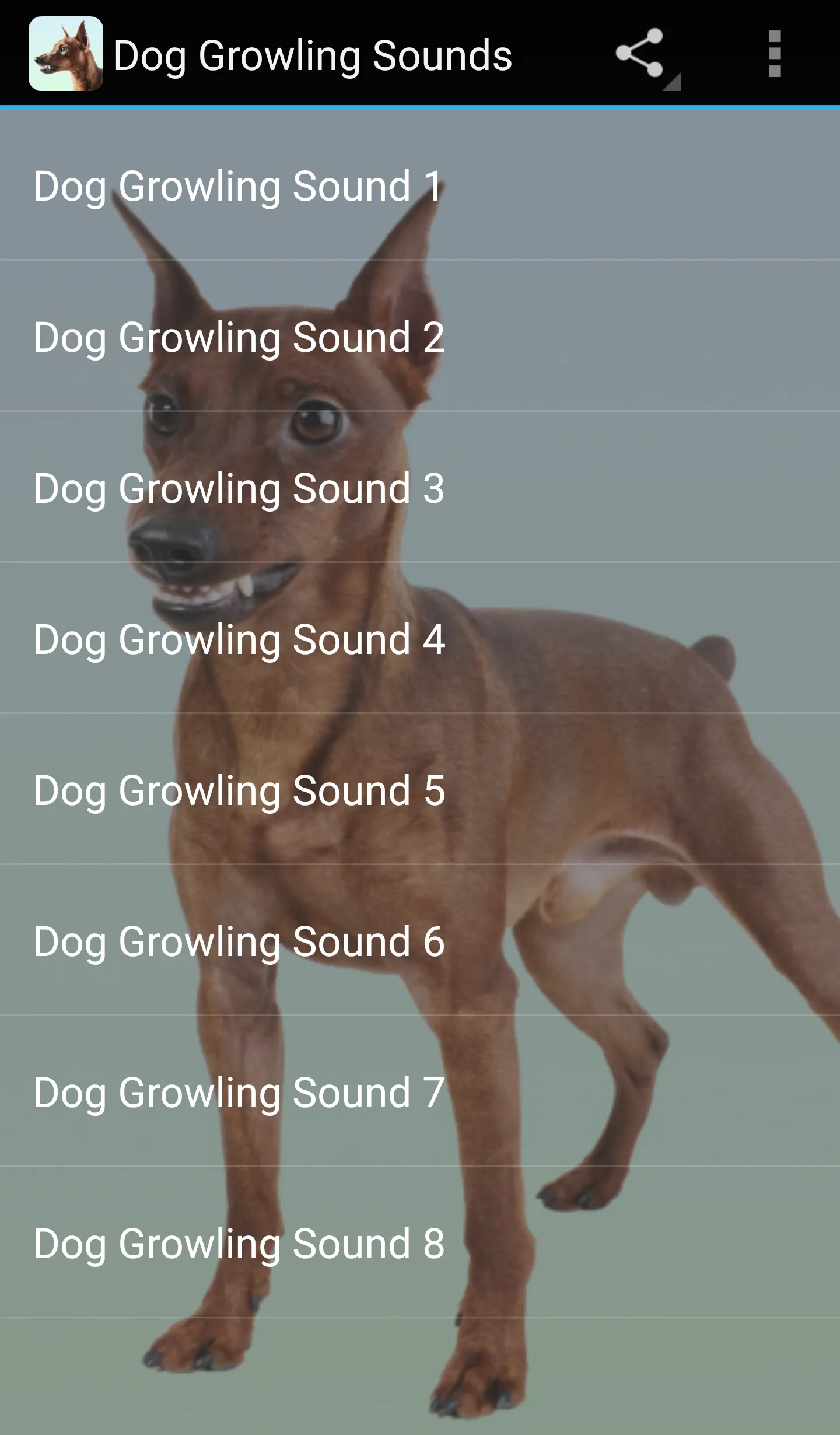 Dog Growling Sounds | Indus Appstore | Screenshot