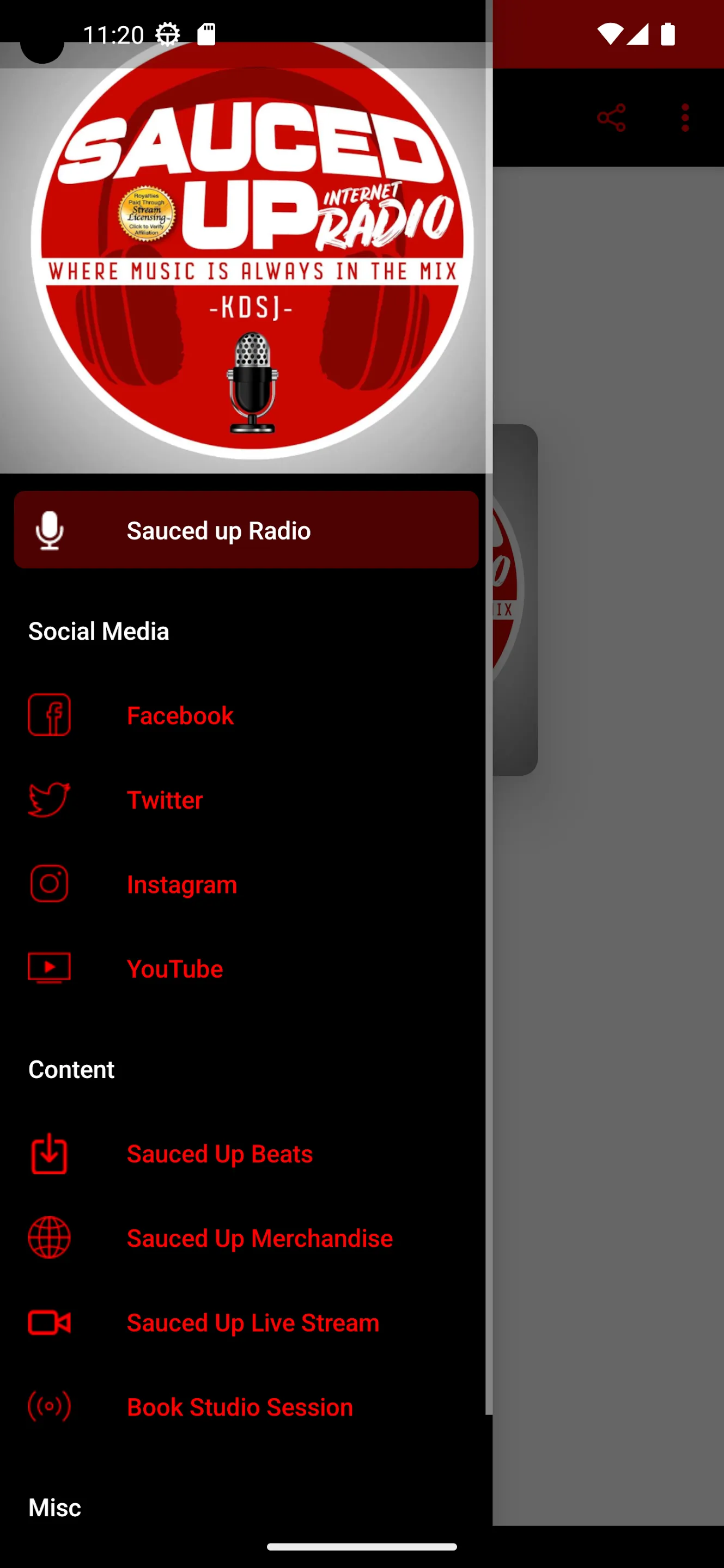 Sauced Up Radio | Indus Appstore | Screenshot