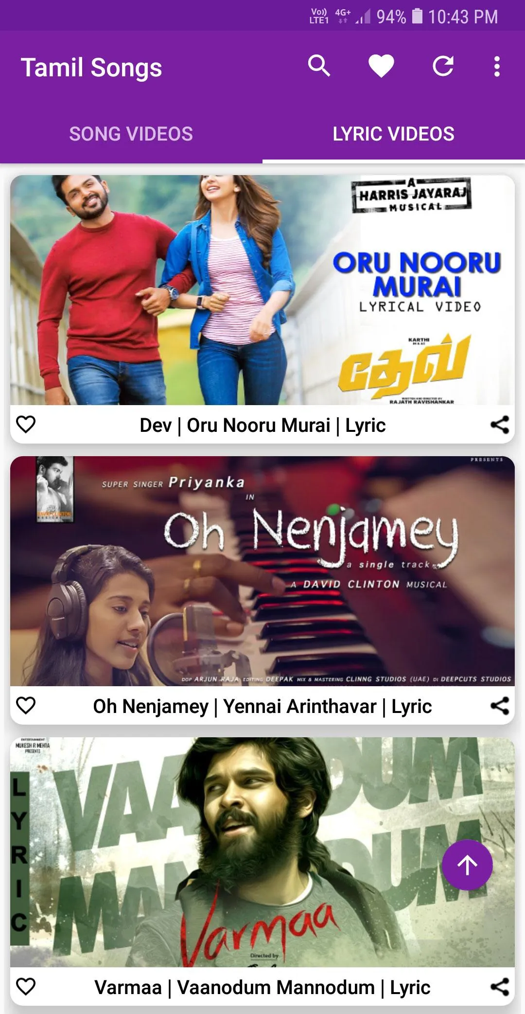 Tamil Video Songs | Indus Appstore | Screenshot