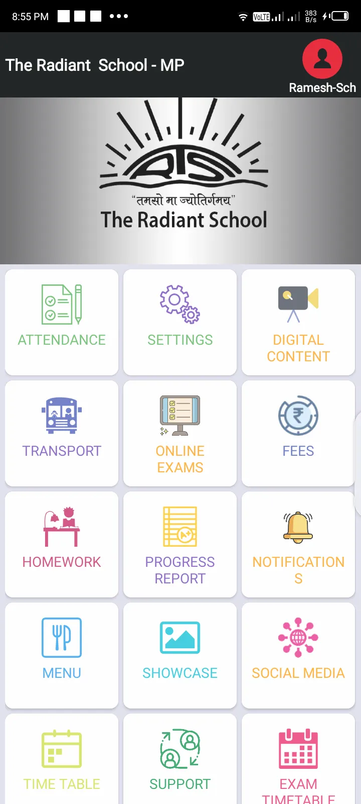 The Radiant Schools Parent App | Indus Appstore | Screenshot