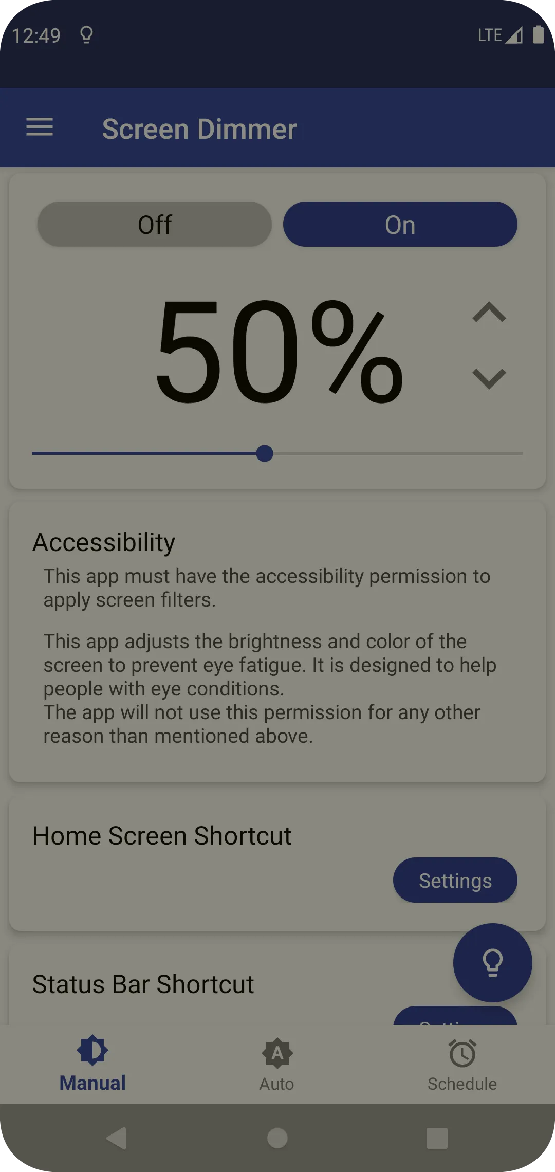 Auto Screen Dimmer | Indus Appstore | Screenshot