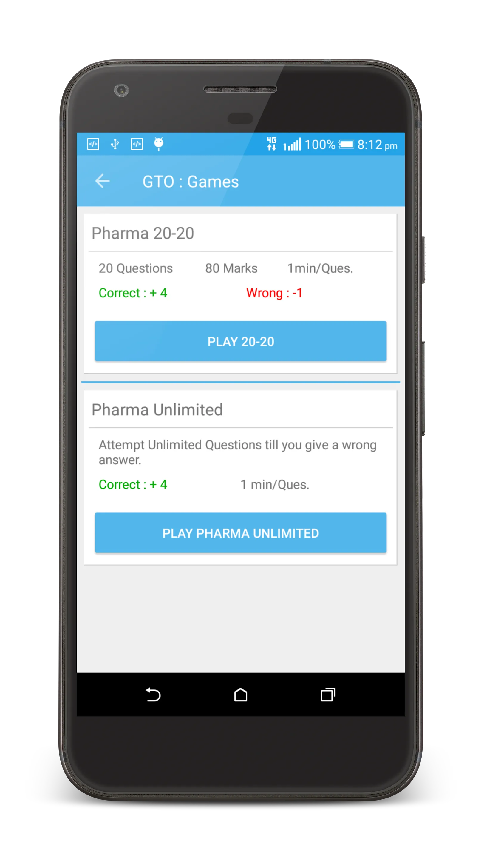 GPAT, PET & NIPER Mock Tests | Indus Appstore | Screenshot