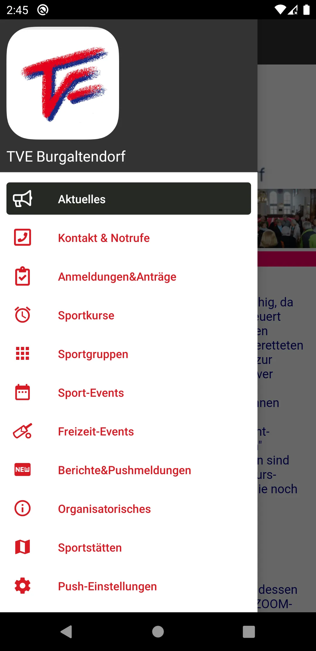 TVE Burgaltendorf | Indus Appstore | Screenshot