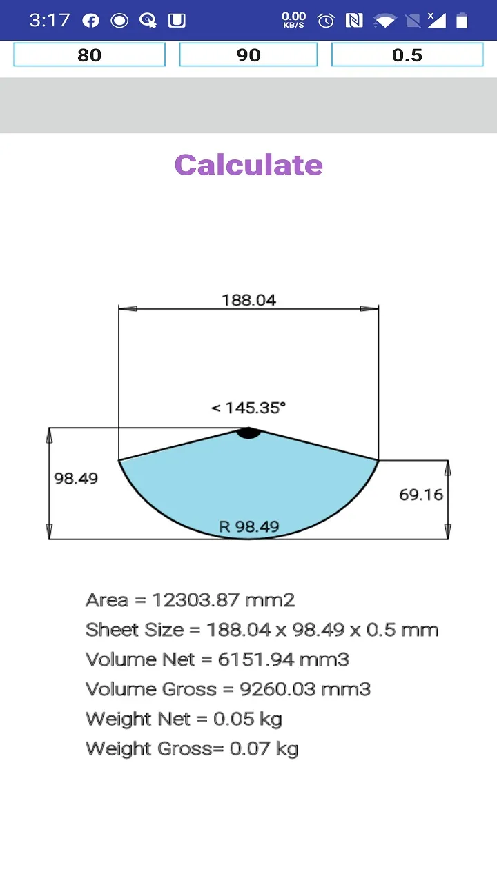 cone calculator | Indus Appstore | Screenshot