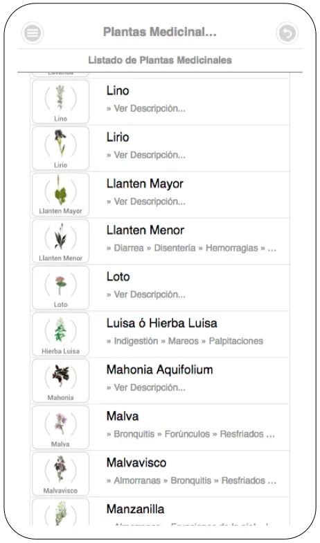 Plantas Medicinales | Indus Appstore | Screenshot