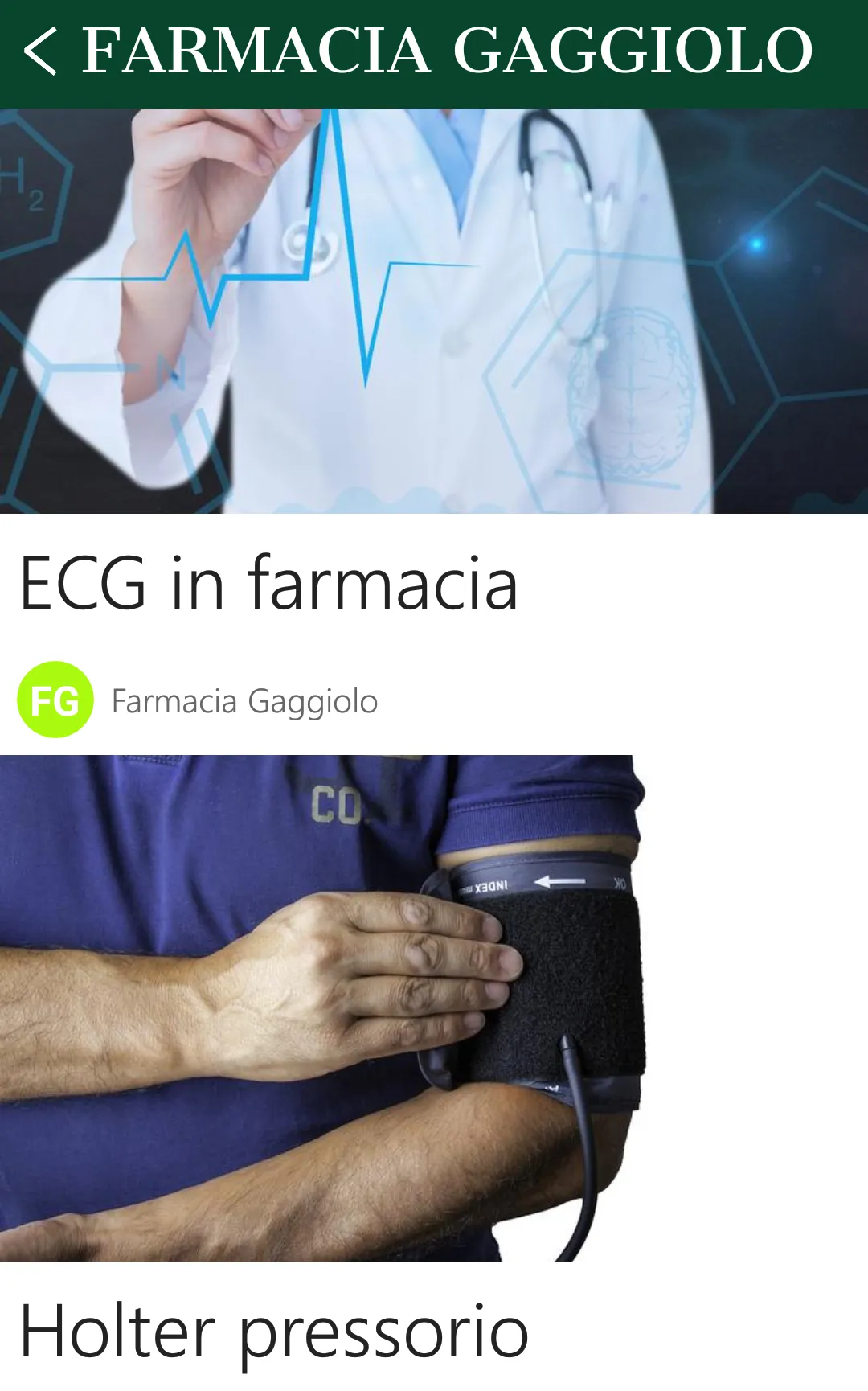 Farmacia Gaggiolo | Indus Appstore | Screenshot