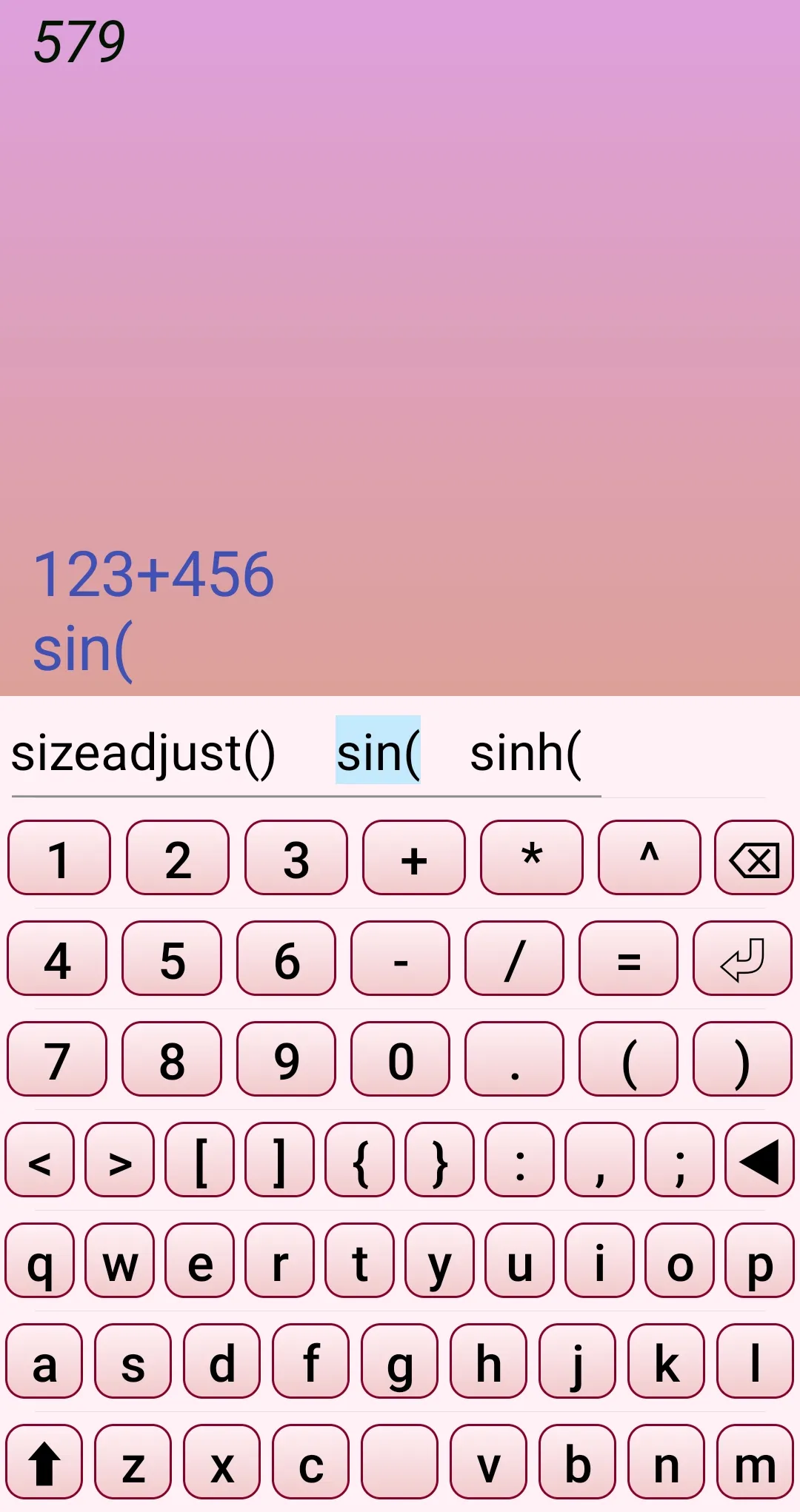 Math/Script Keyboard | Indus Appstore | Screenshot