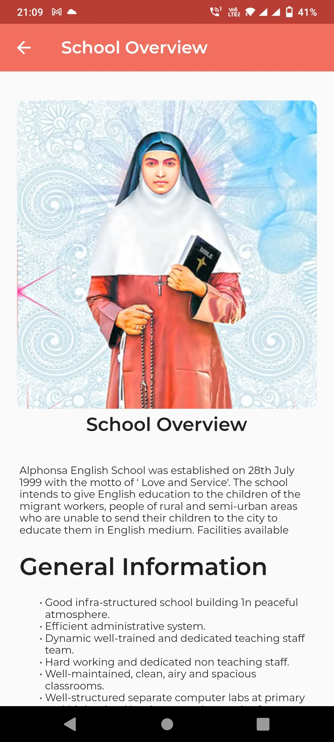 Alphonsa High School, Bajaj Na | Indus Appstore | Screenshot