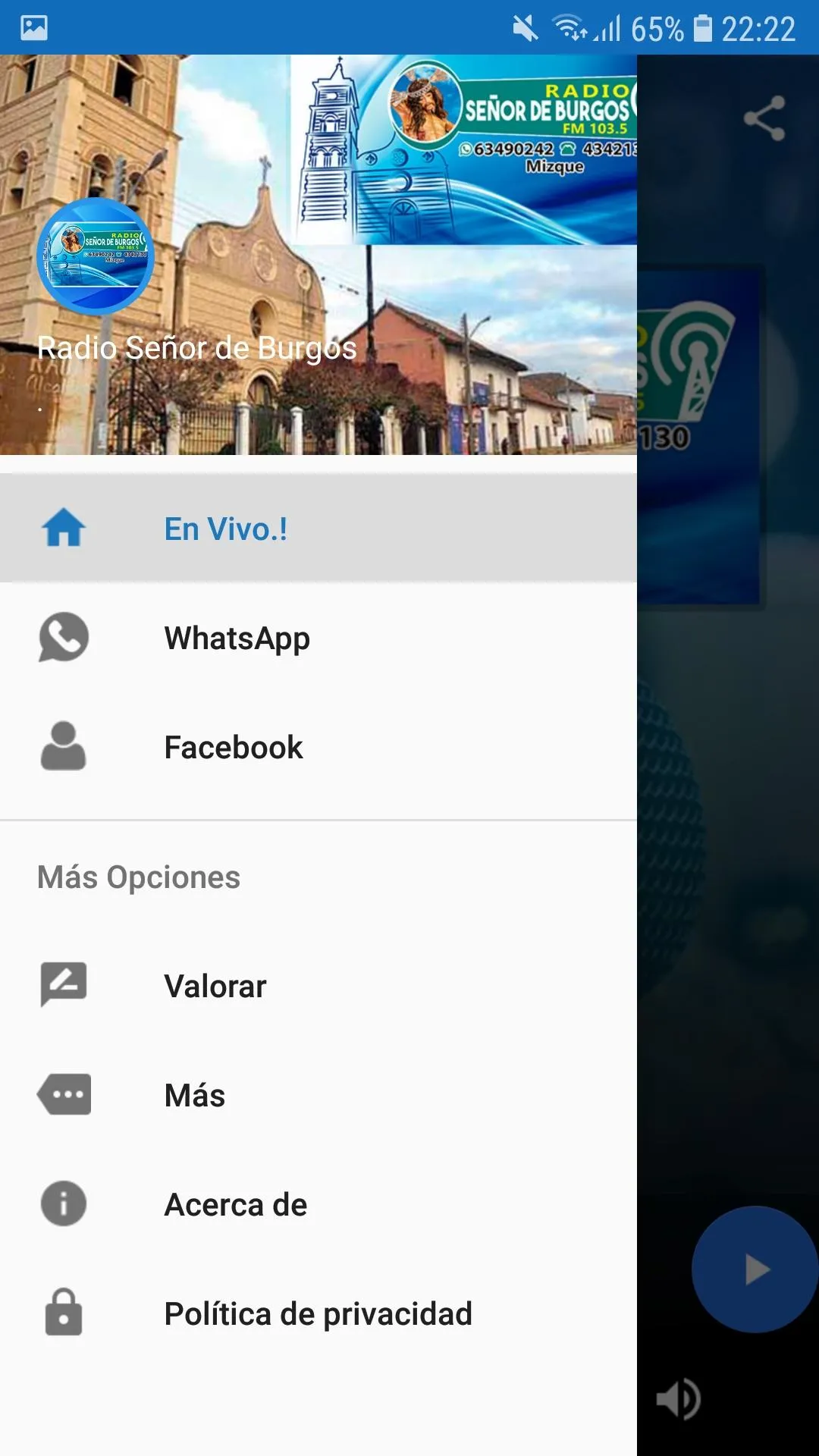 Radio Señor de Burgos | Indus Appstore | Screenshot