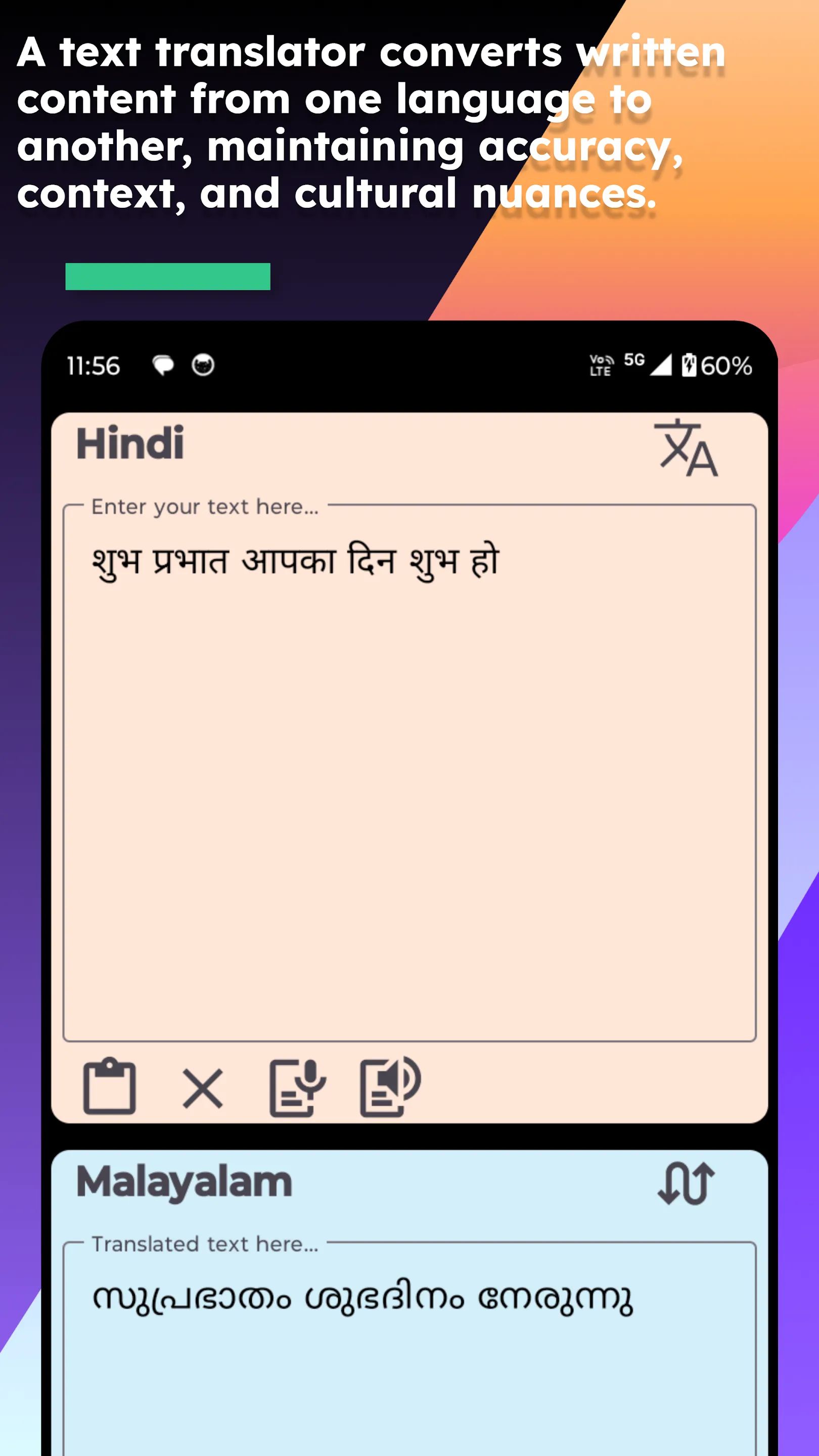 Hindi Malayalam Translate | Indus Appstore | Screenshot