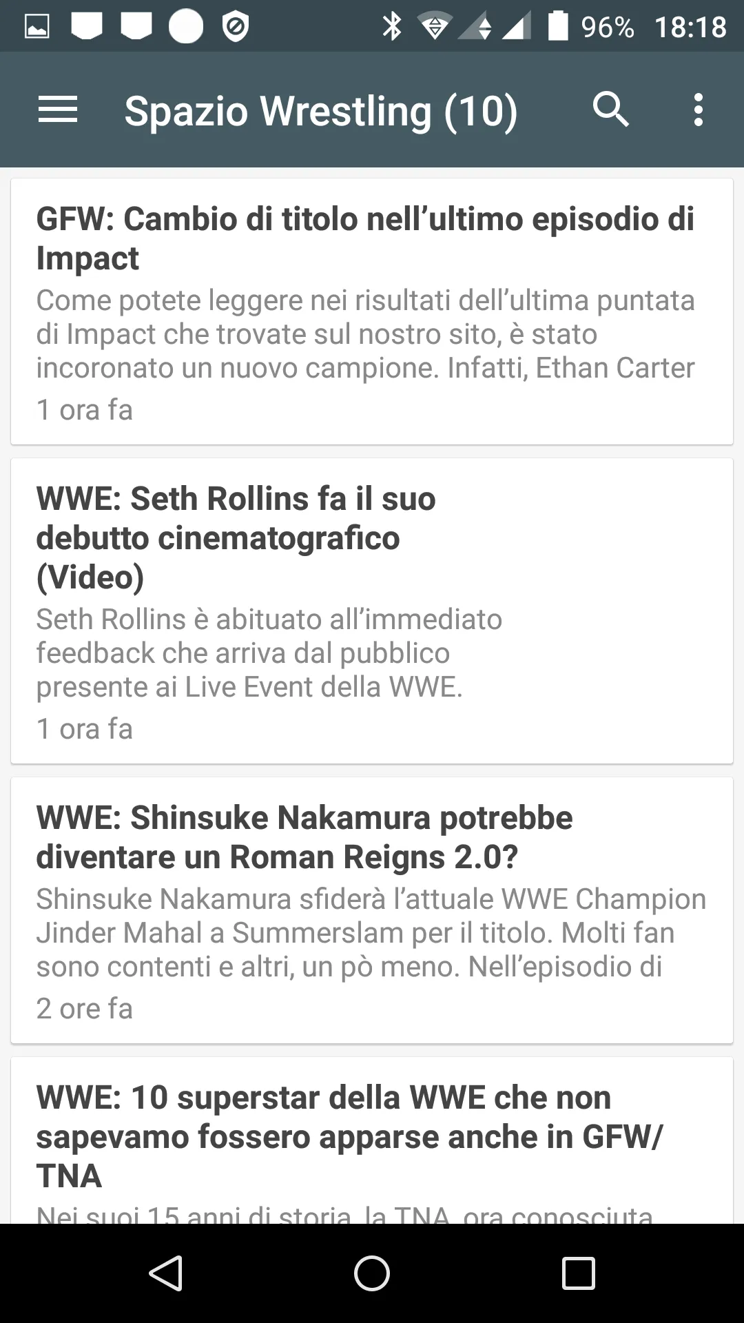 Wrestling Notizie | Indus Appstore | Screenshot