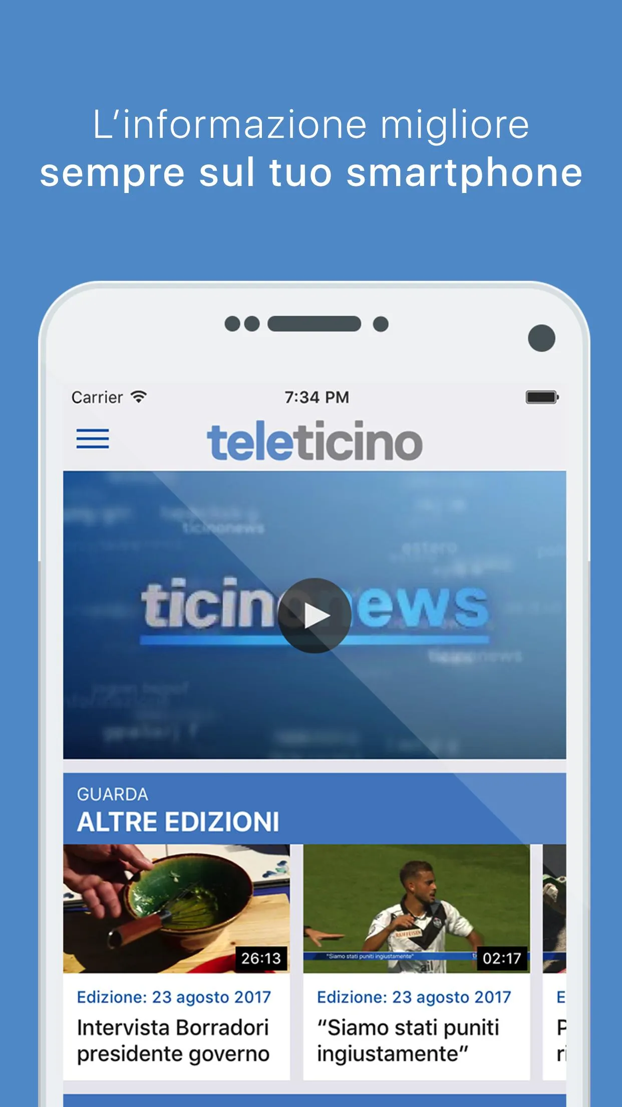 TeleTicino | Indus Appstore | Screenshot