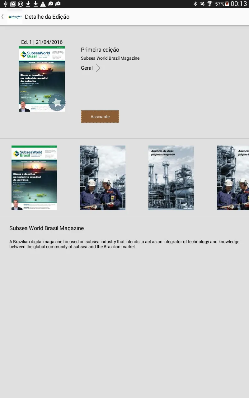 Subsea World Brazil Magazine | Indus Appstore | Screenshot