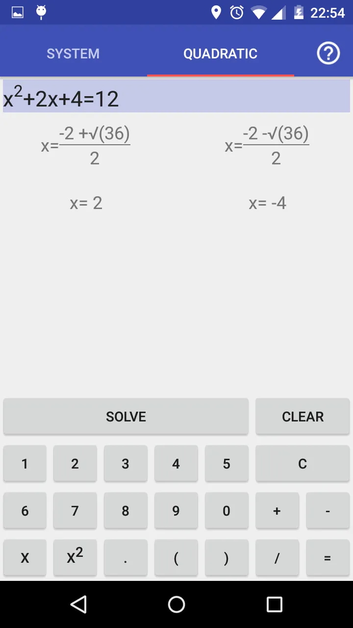 Equation System Solver | Indus Appstore | Screenshot