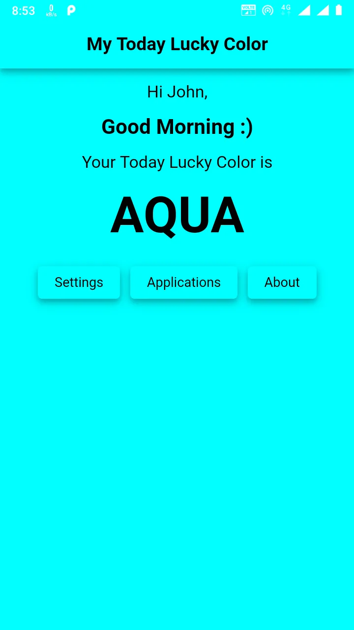 My Today Lucky Color | Indus Appstore | Screenshot