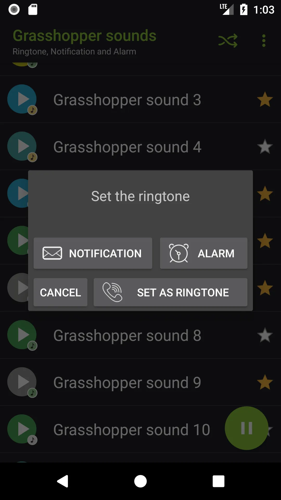 Grasshopper sounds | Indus Appstore | Screenshot