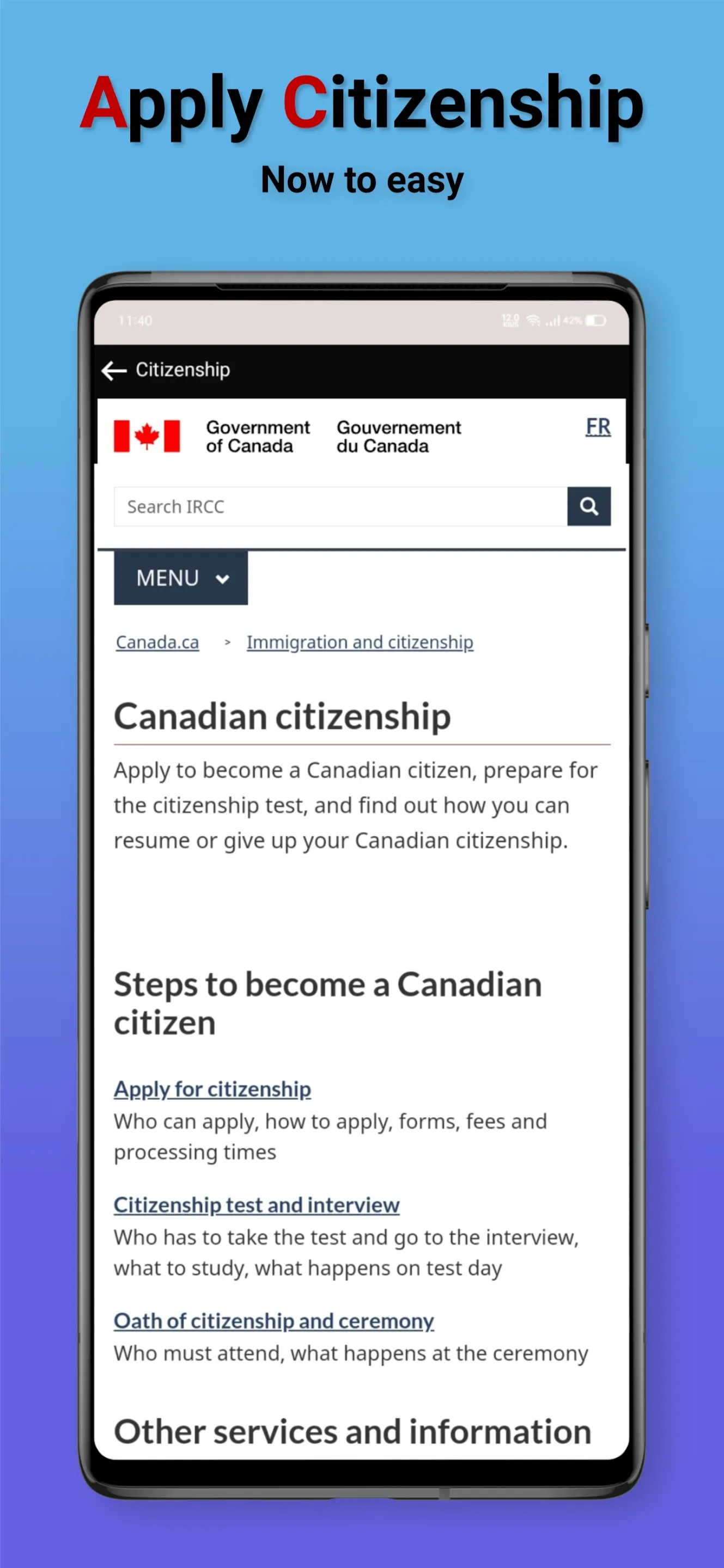 Canada visa apply online | Indus Appstore | Screenshot