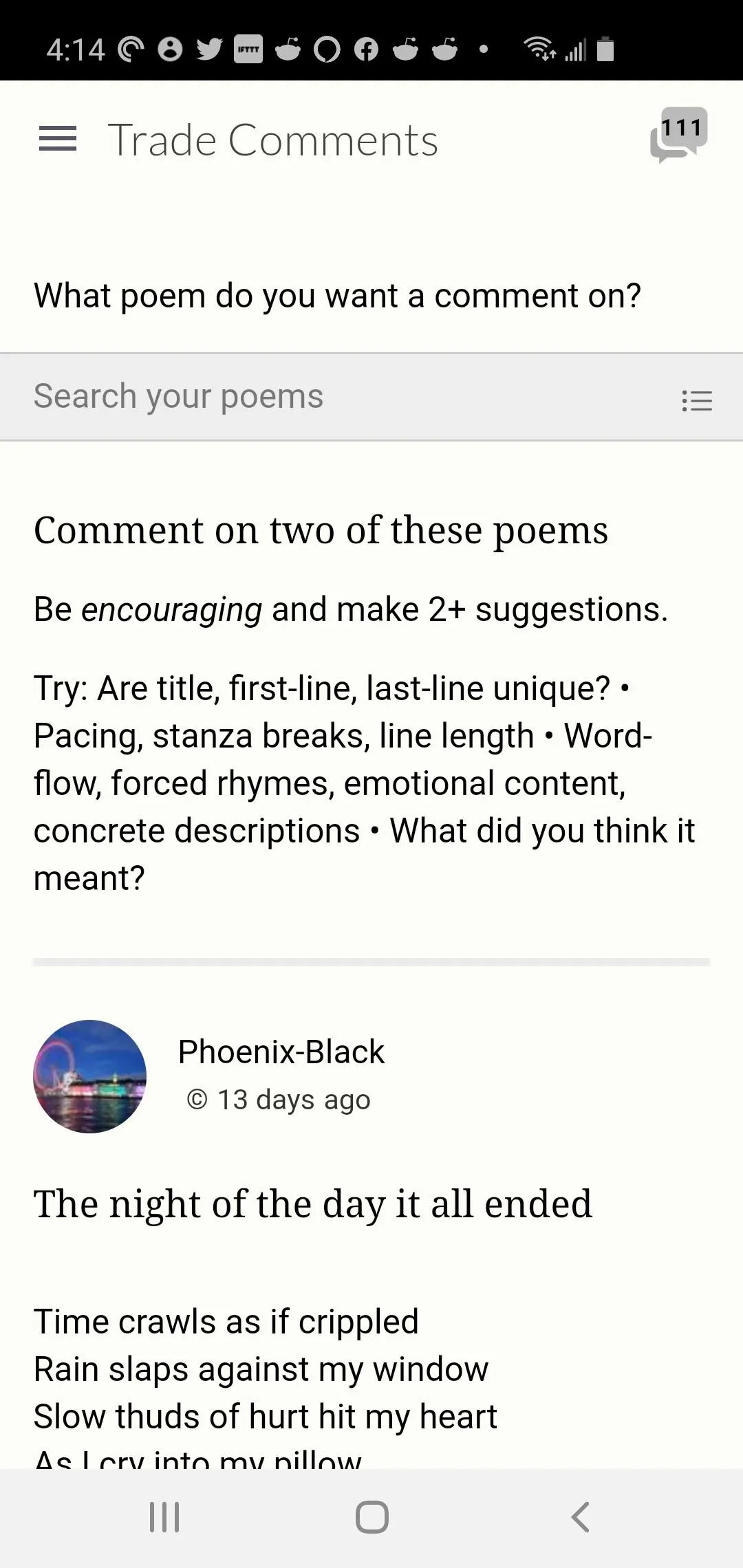 Poetry.app Allpoetry | Indus Appstore | Screenshot