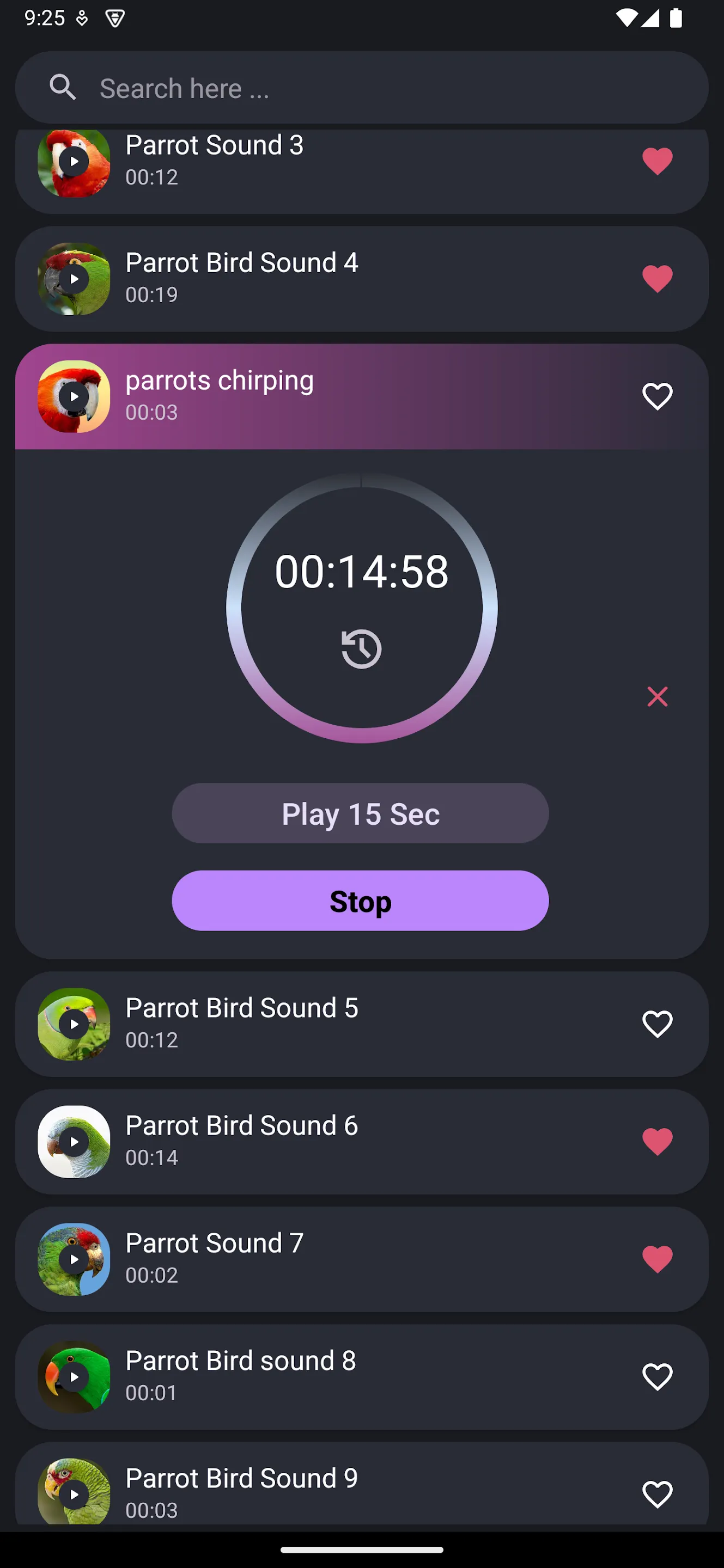 Parrot sounds! | Indus Appstore | Screenshot