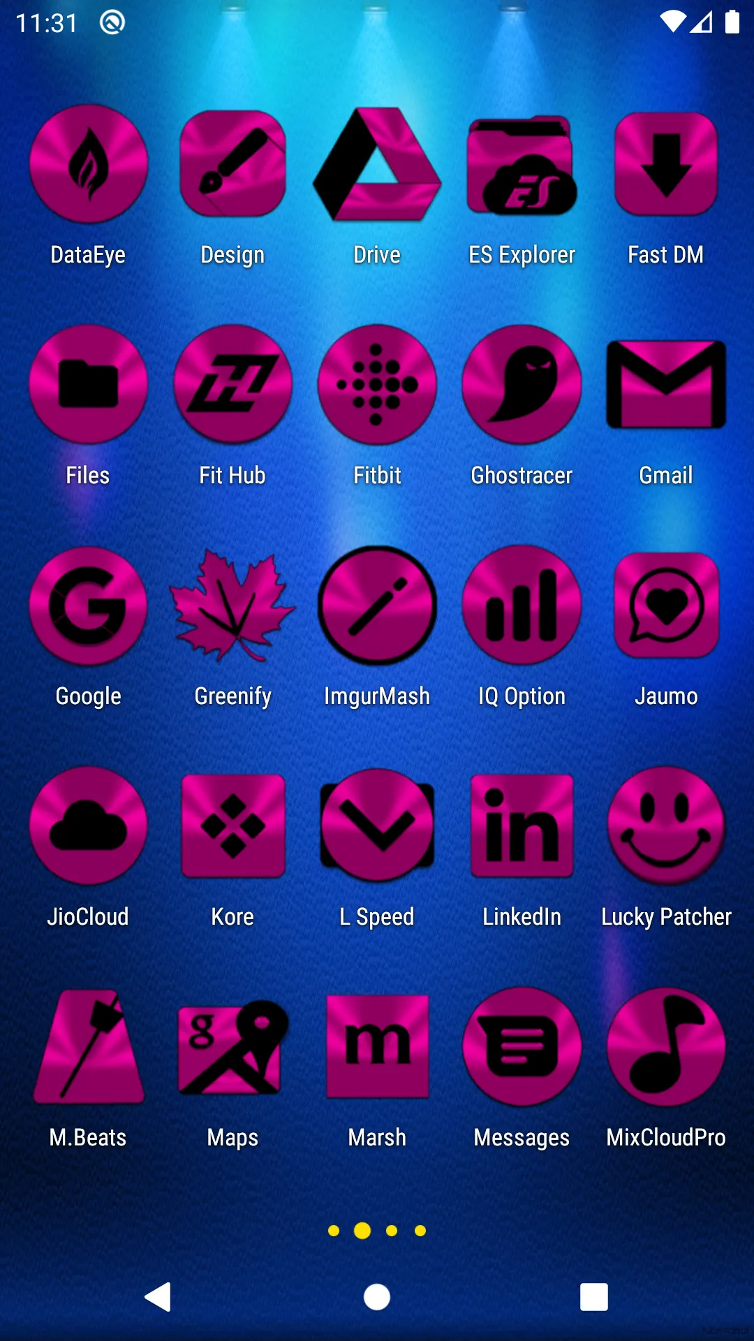 Pink and Black Icon Pack | Indus Appstore | Screenshot