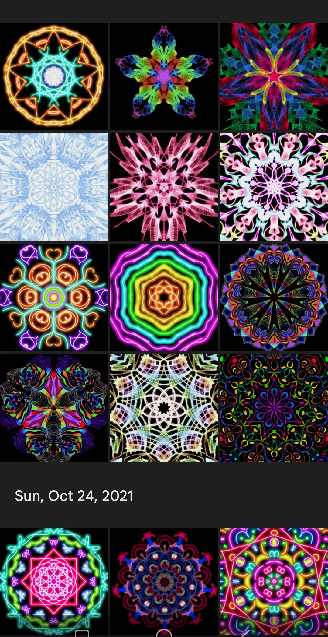 Glow Magic Doodle kaleidoscope | Indus Appstore | Screenshot