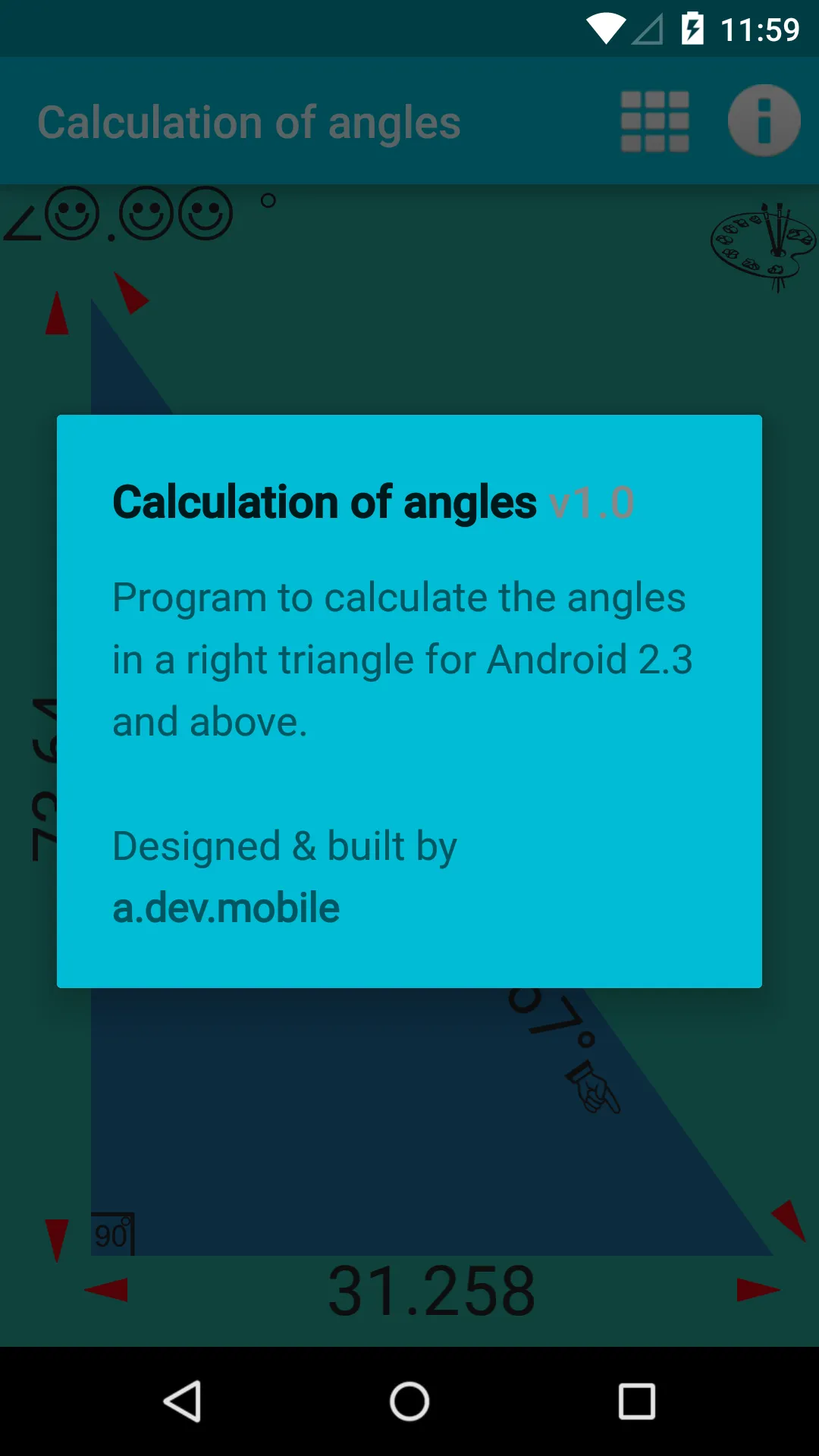 Calculation of angles | Indus Appstore | Screenshot